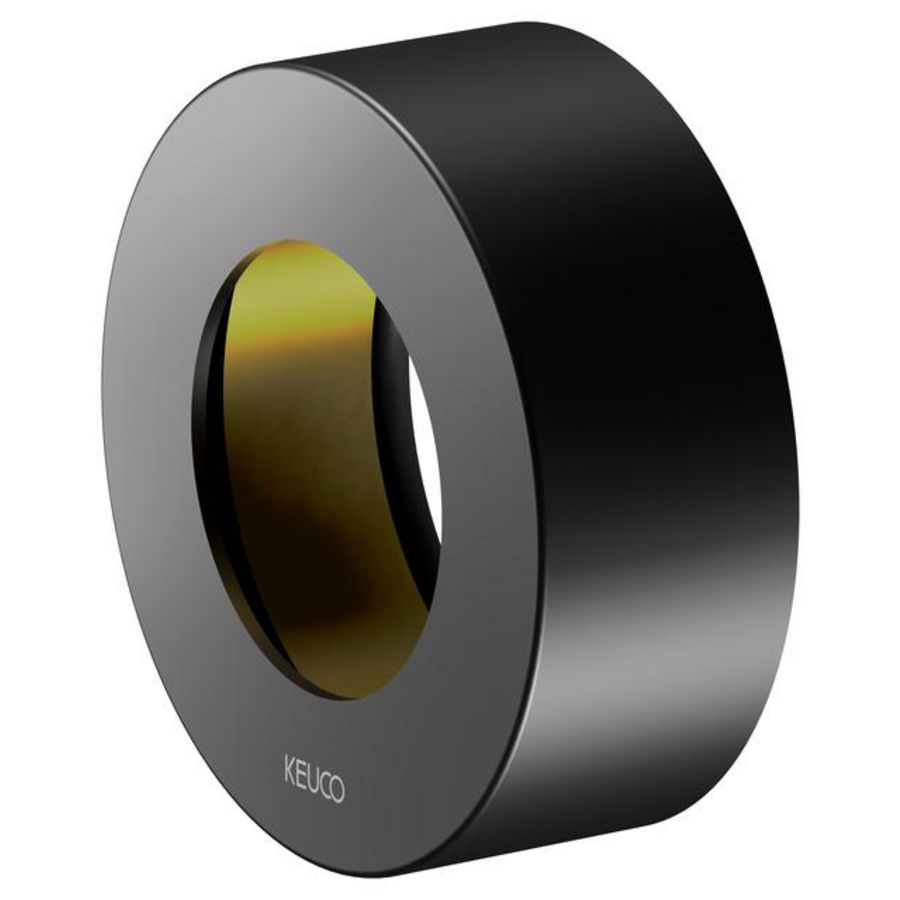 Verlengrozet rond voor stop/omstel 25mm zwart