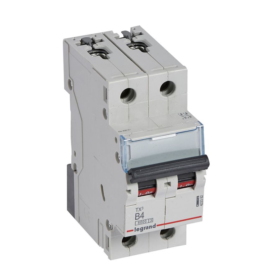 Installatieautomaat MCB TX3 2-polig B-karakteristiek 4A 6000A