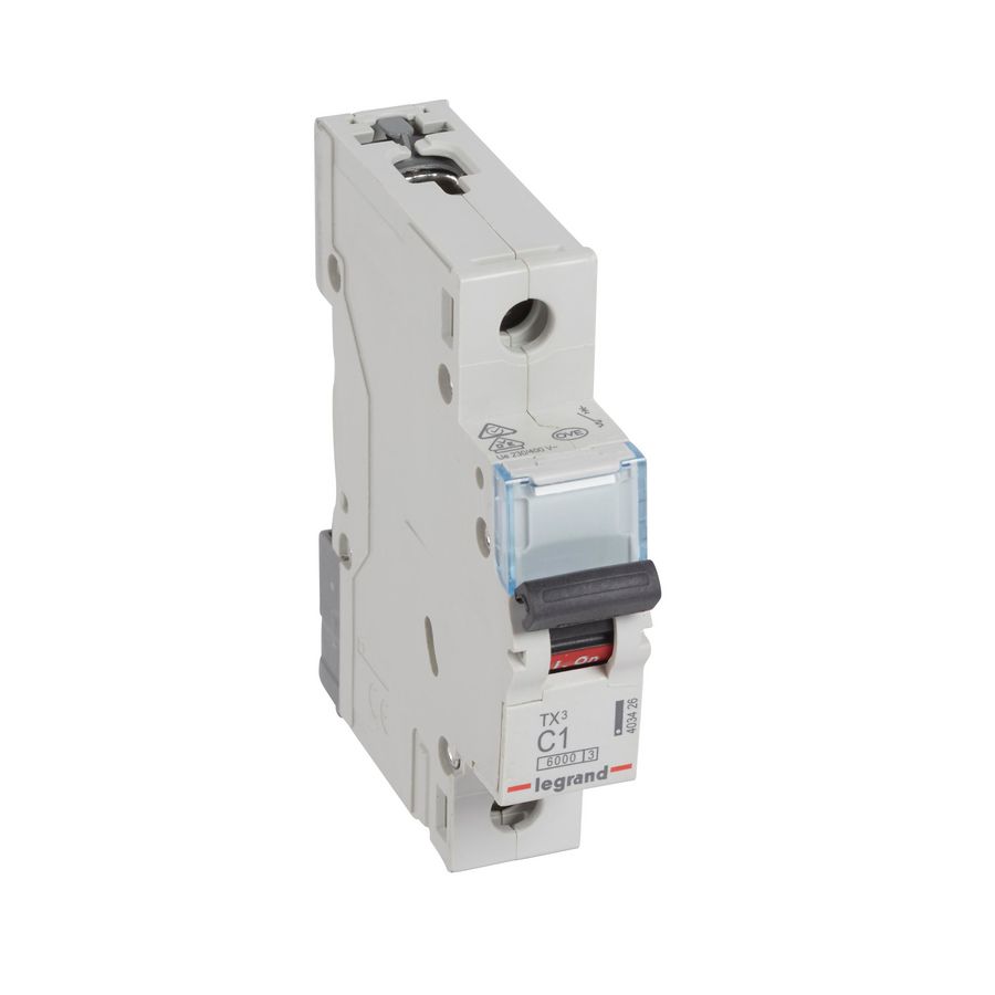 Installatieautomaat MCB TX3 1-polig C-karakteristiek 1A 6000A