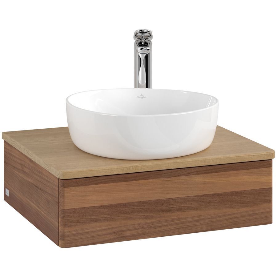 Wastafelonderkast Antao 600x190x500mm Warm Walnut L07051HM
