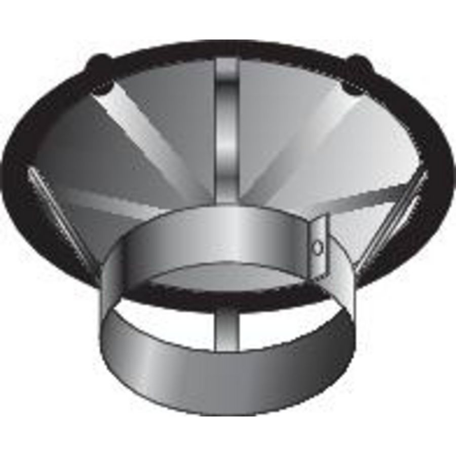 Regenkap enkelwandig RVS SPG 120mm Roccheggiani