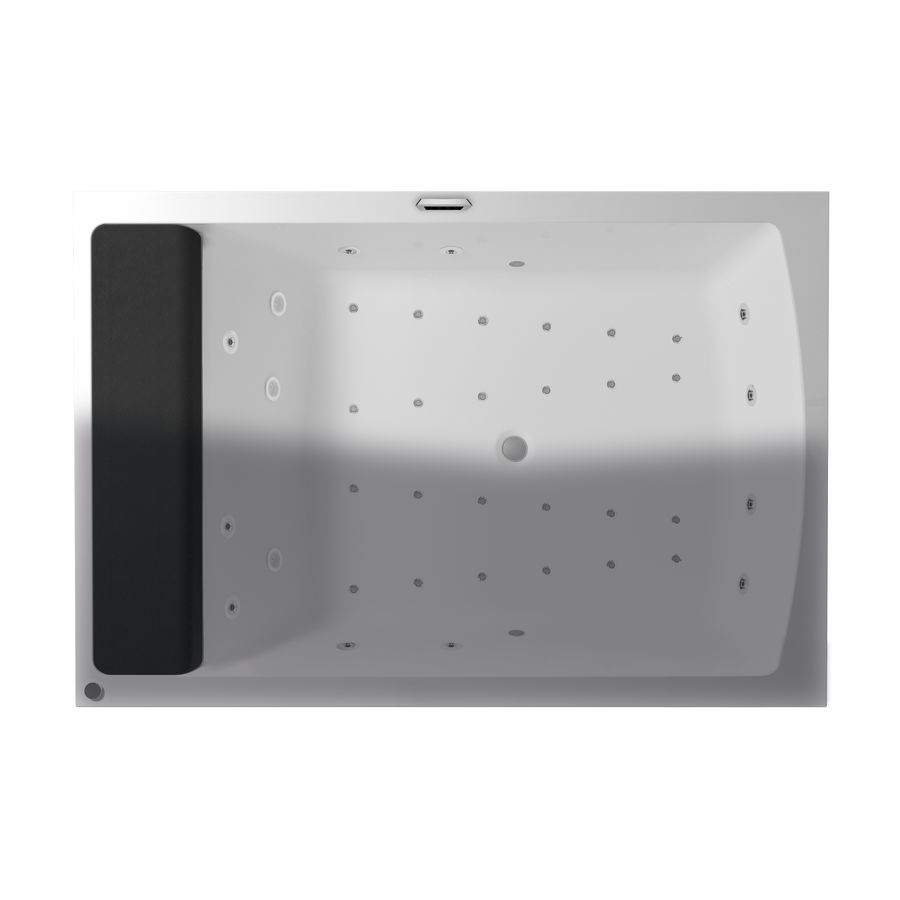 Whirlpool Thermae Anna 190x130cm rechts Touch+Heather hoogglans wit