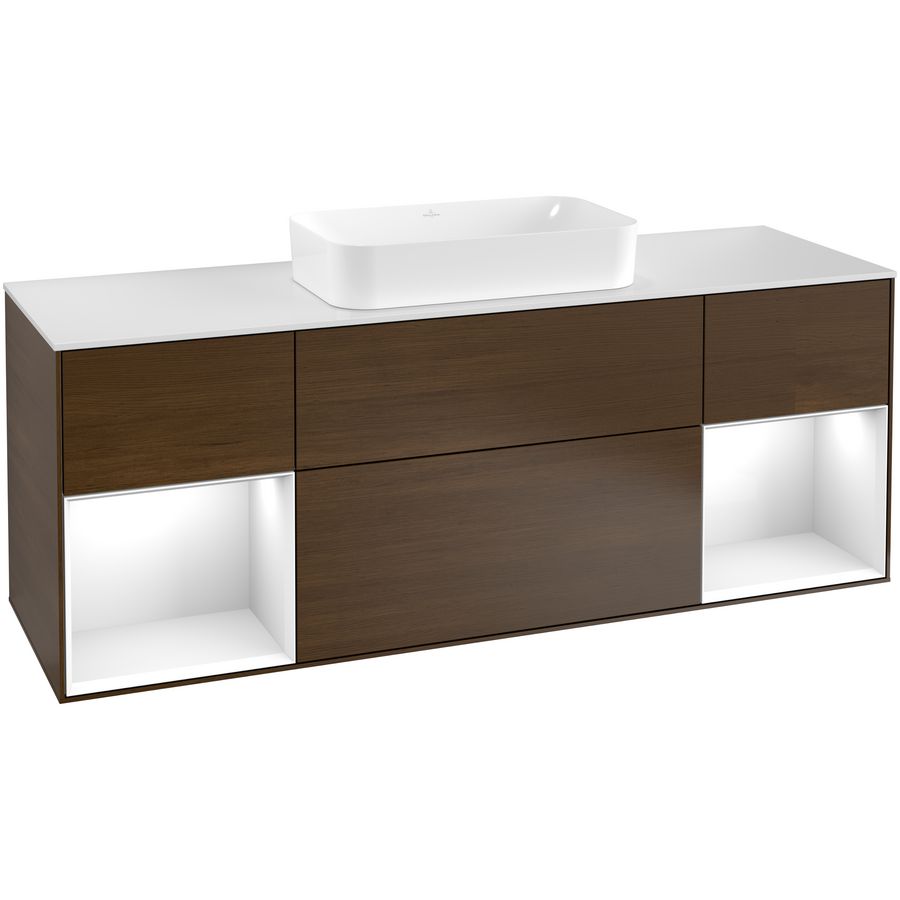Wastafelonderkast Finion 1600x603x501mm W.Veneer F331GFGN