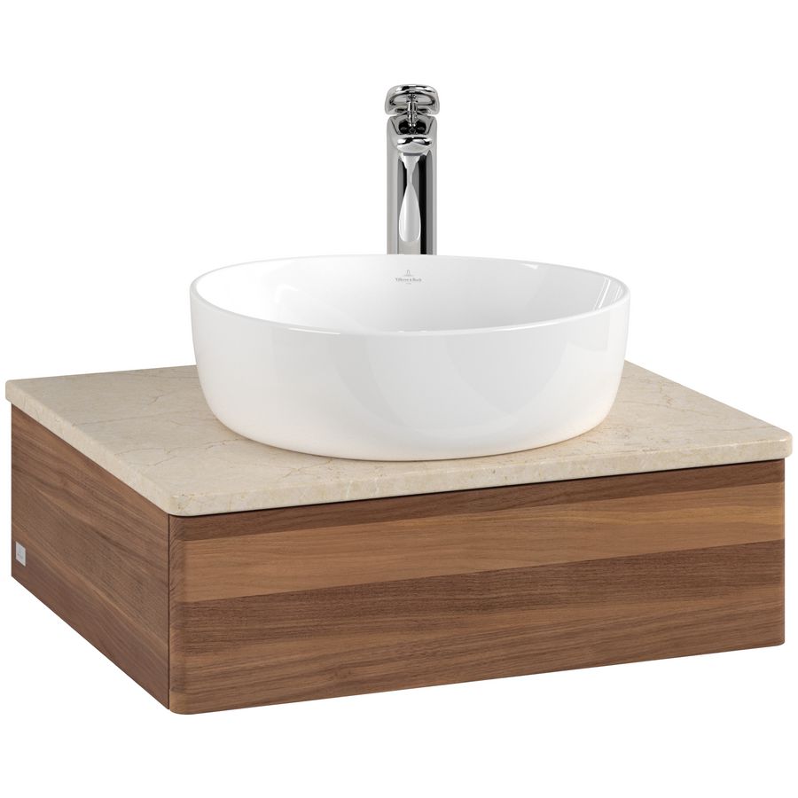 Wastafelonderkast Antao 600x190x500mm Warm Walnut L07053HM