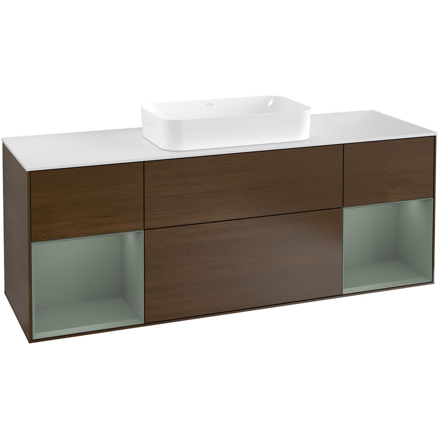 Wastafelonderkast Finion 1600x603x501mm W.Veneer F331GMGN