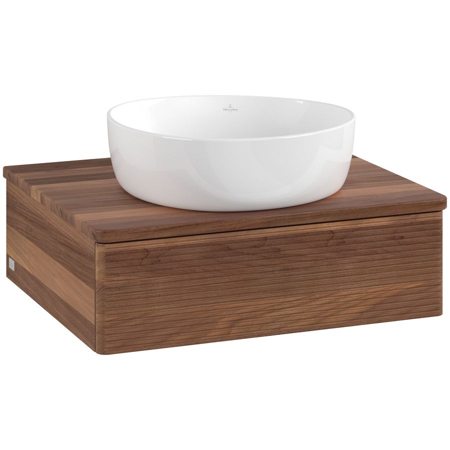 Wastafelonderkast Antao 600x190x500mm Warm Walnut L07112HM