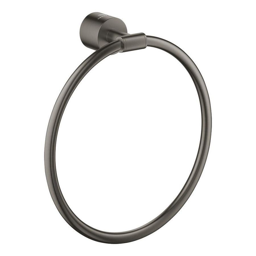 Atrio handdoekring hard graphite geborsteld (mat donker grijs) (Spa colors coll.)