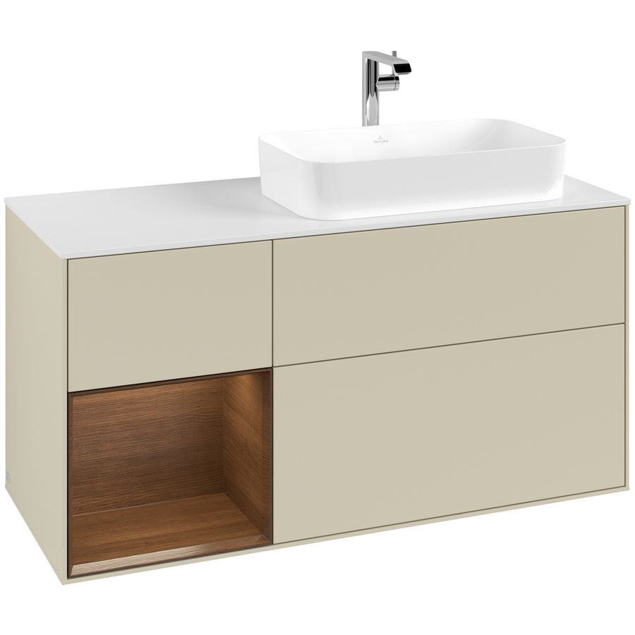 Wastafelonderkast Finion 1200x603x501mm S.Grey Matt Lacquer F271GNHJ