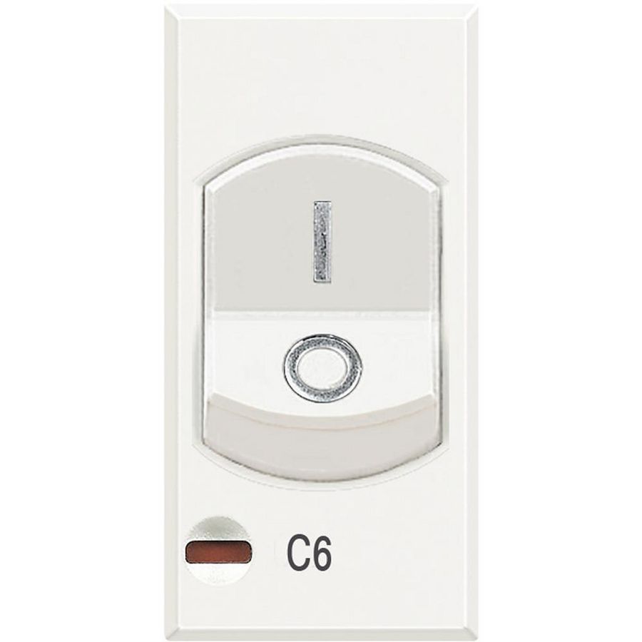 Axolute White inst auto C-karakteristiek 6A 1P+N 1.5kA 1m