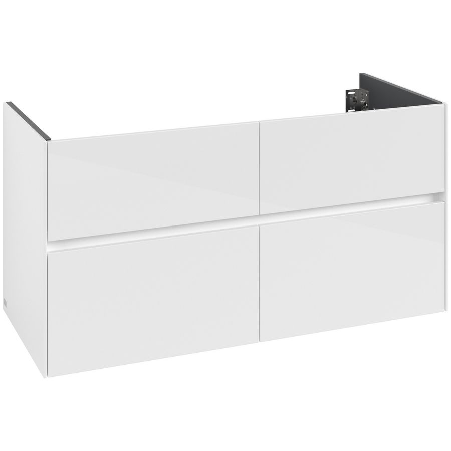 Wastafelonderkast Collaro 1196x603x498mm Glossy White C14000DH