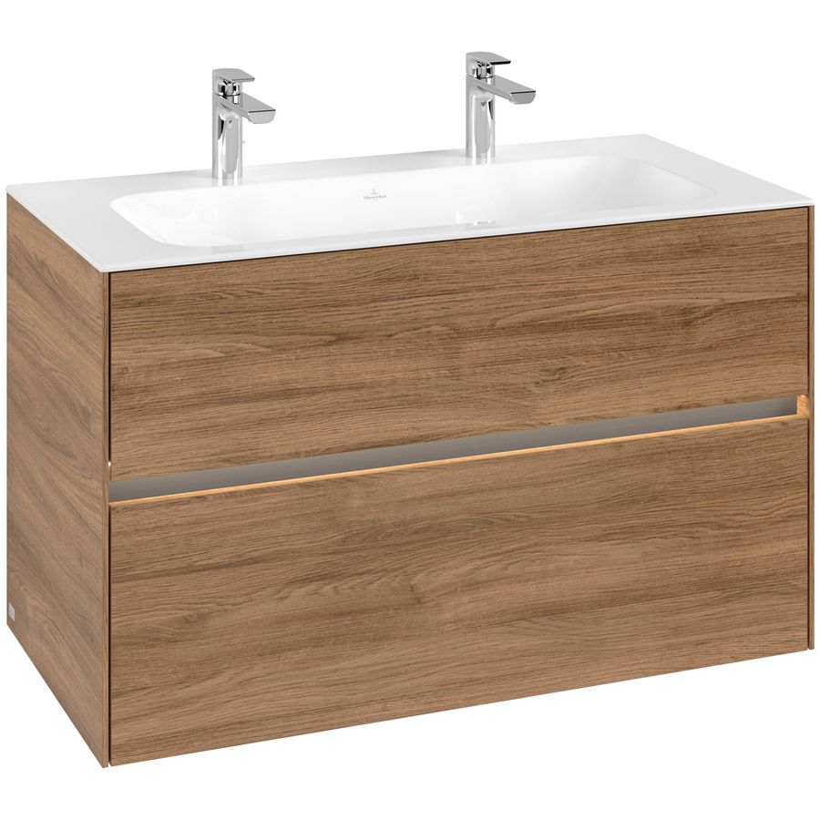 Wastafelondekast Collaro  996x603x498mm Oak Kansas