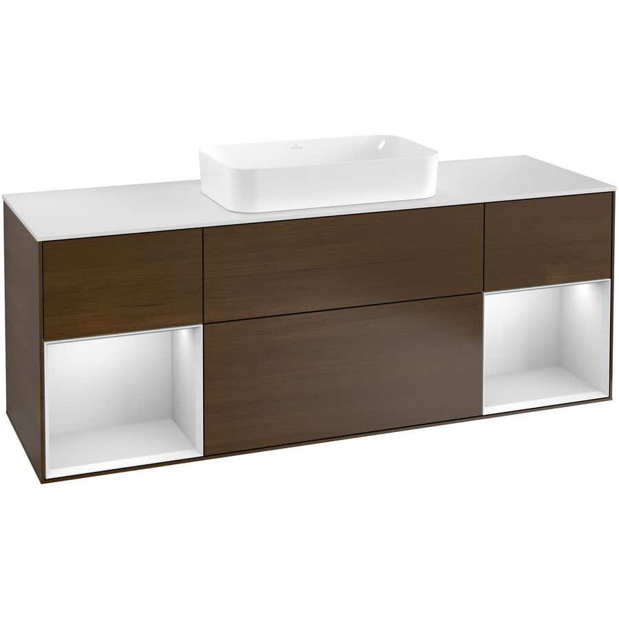 Wastafelonderkast Finion 1600x603x501mm W.Veneer F331MTGN