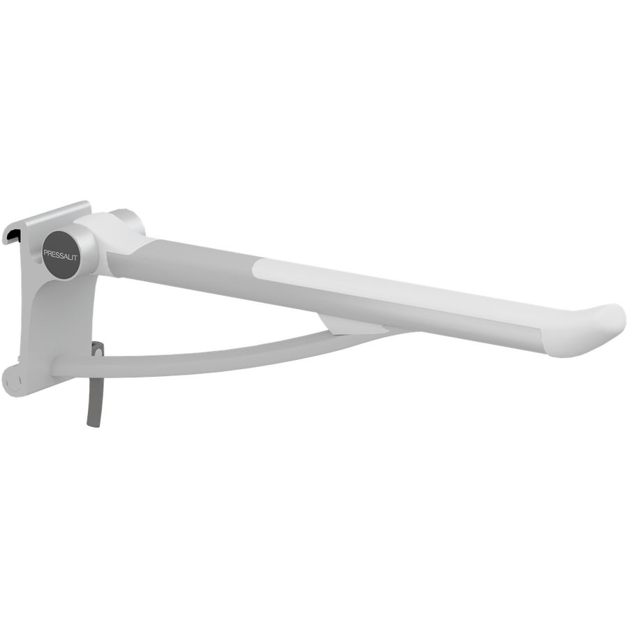 Toiletsteun 700mm zijw. rechts tbv montage aan wandrail PLUS wit (excl.rail)