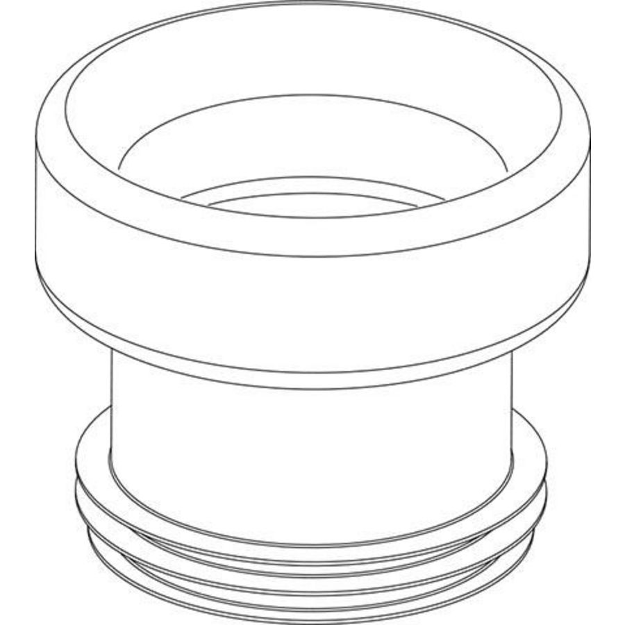 Closetafvoersok no.6 110mm wit