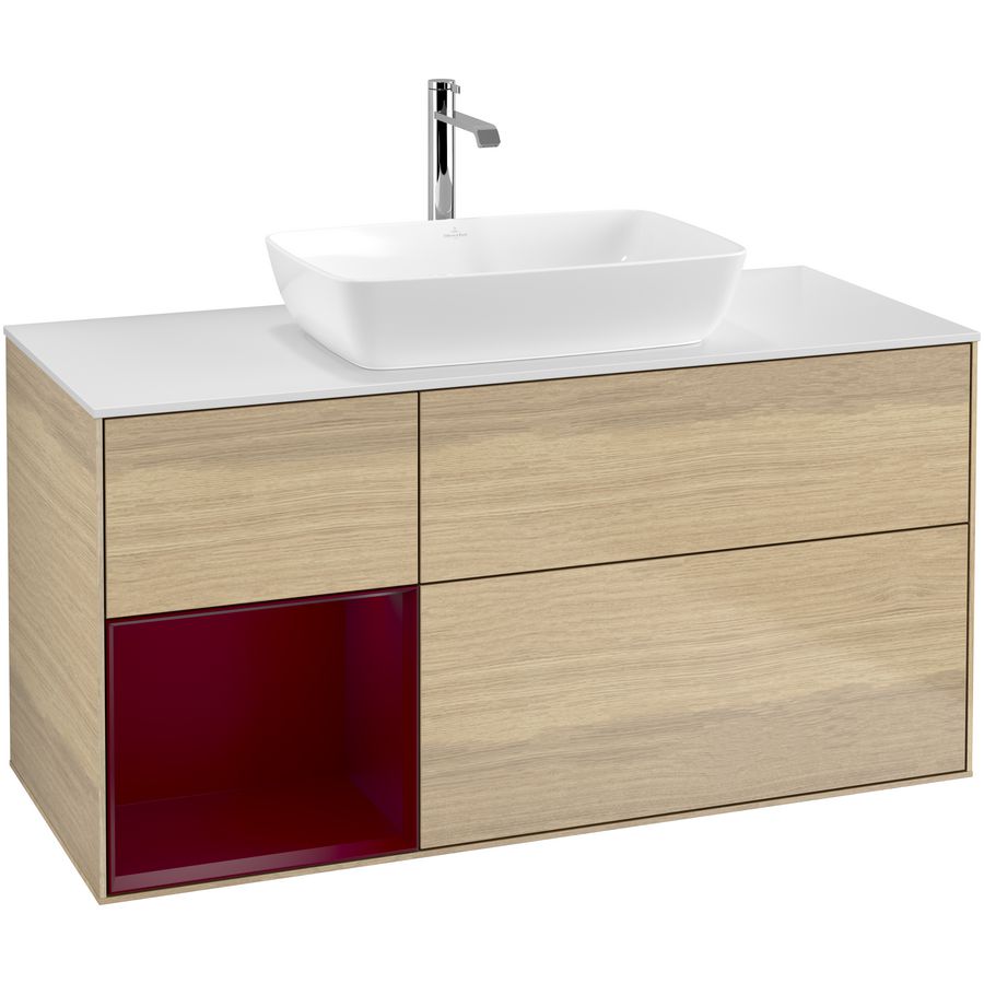 Wastafelonderkast Finion 1200x603x501mm Oak Veneer G821HBPC