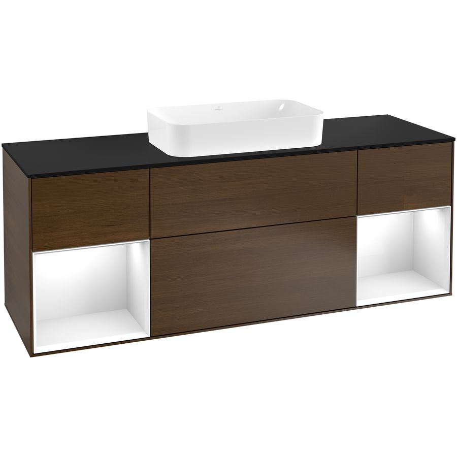 Wastafelonderkast Finion 1600x603x501mm W.Veneer F332GFGN