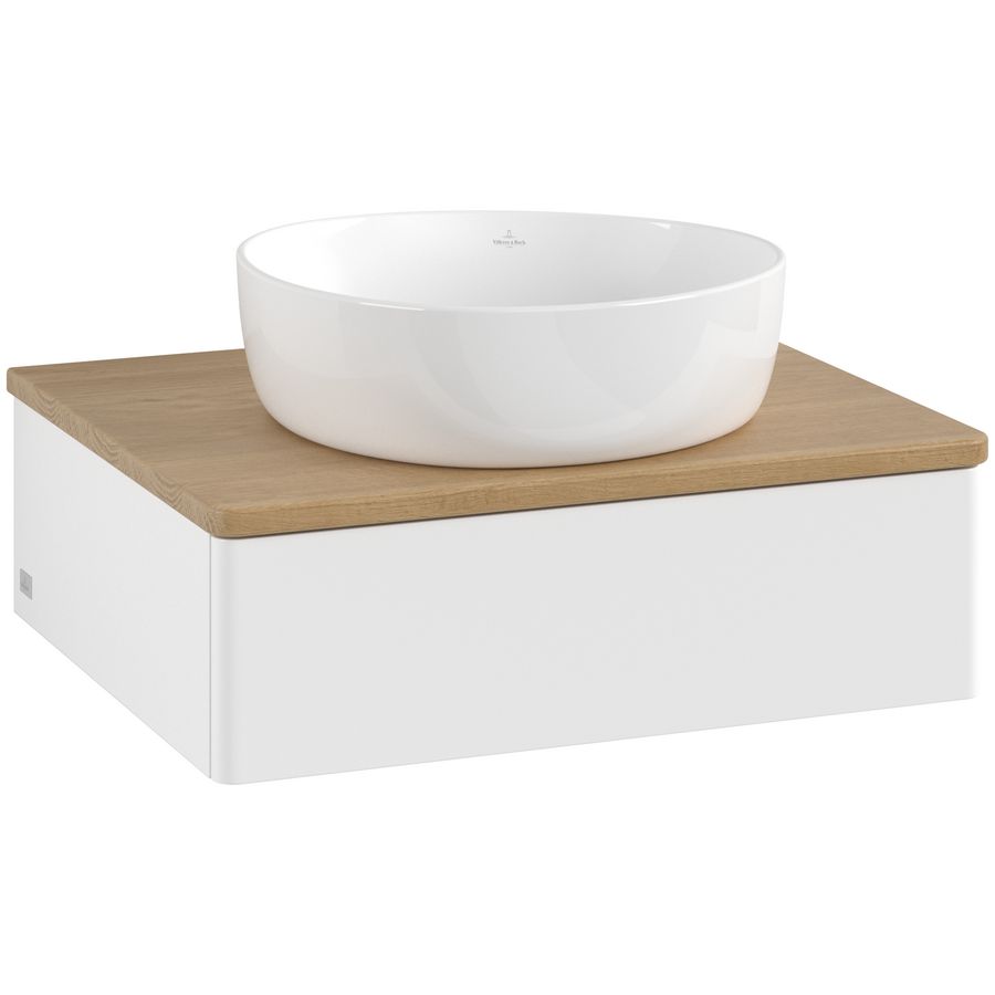 Wastafelonderkast Antao 600x190x500mm White Matt Lacquer K07011MT