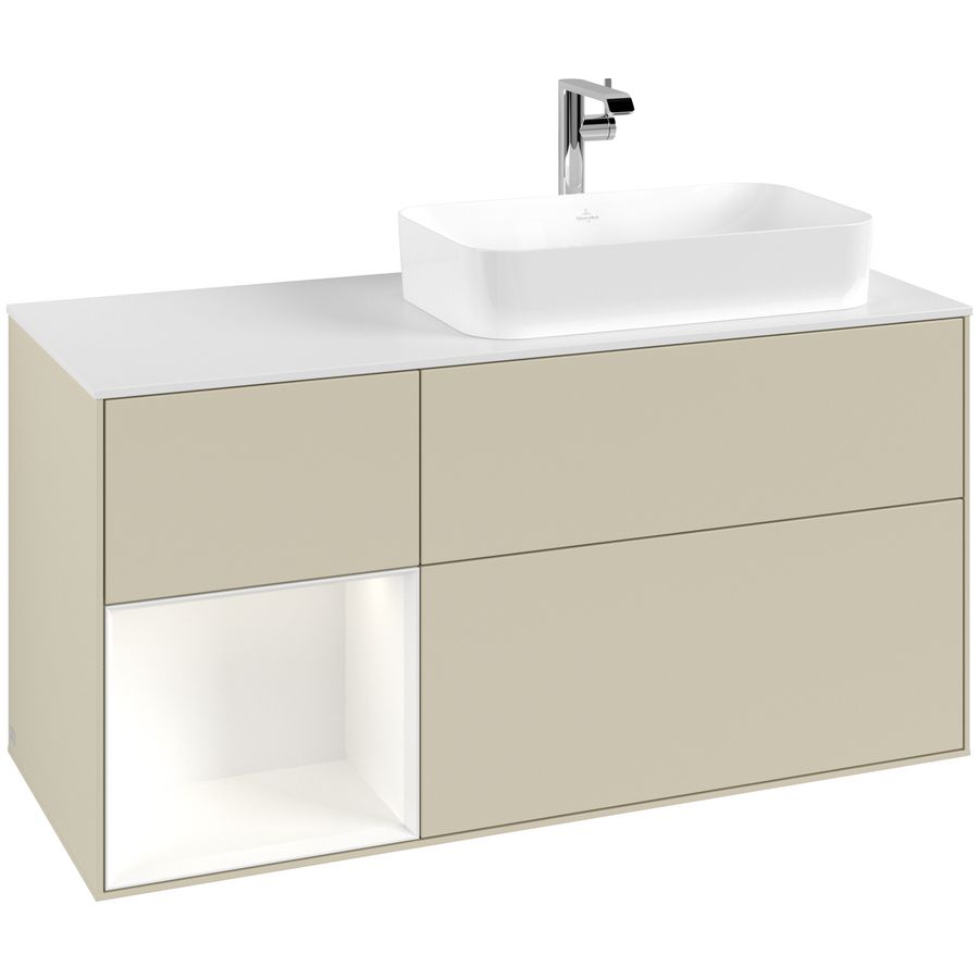 Wastafelonderkast Finion 1200x603x501mm S.Grey Matt Lacquer F271MTHJ