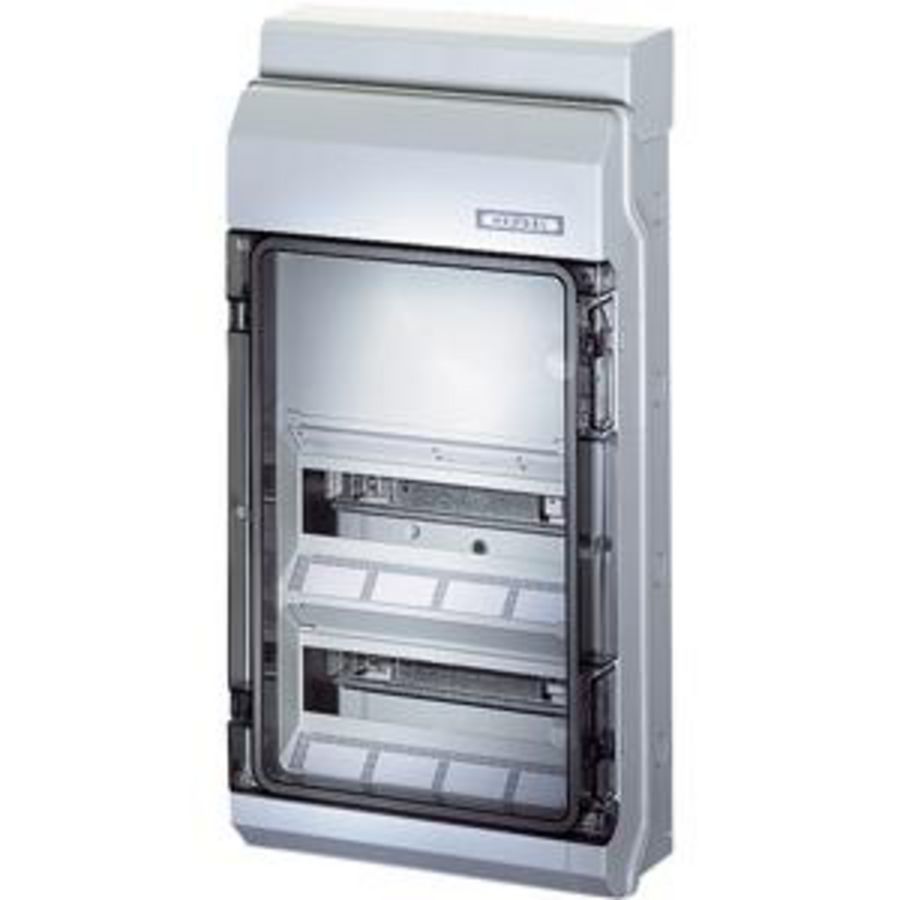 au. beh. KV IP65 24 modul 2x12 + extra Din rail Tule invoer