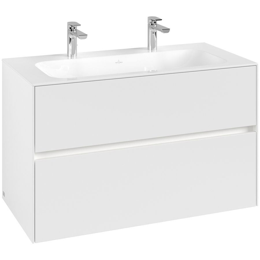 Wastafelondekast Collaro  996x603x498mm White Matt