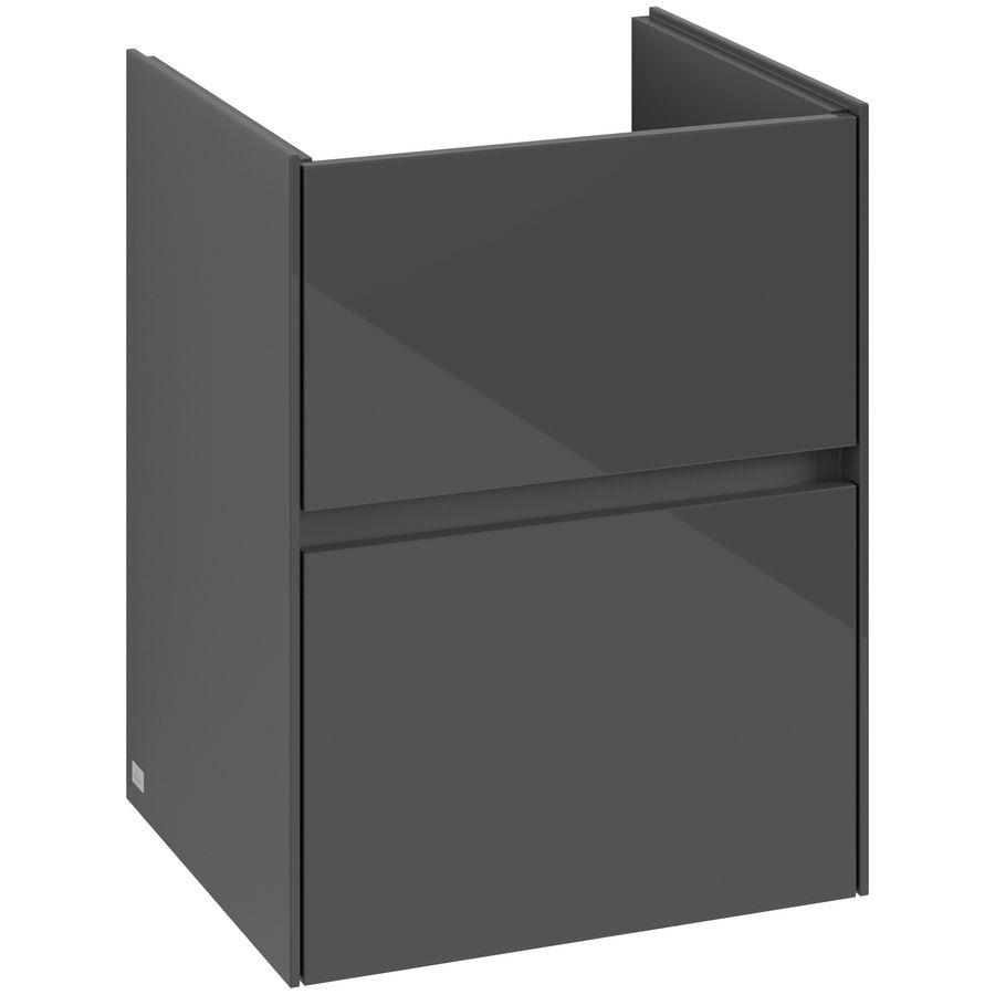 Wastafelonderkast Collaro 472x610x404mm Glossy Grey C14100FP