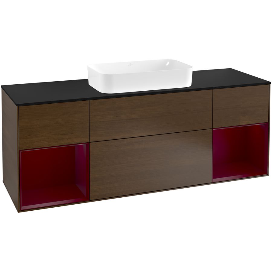Wastafelonderkast Finion 1600x603x501mm W.Veneer F332HBGN