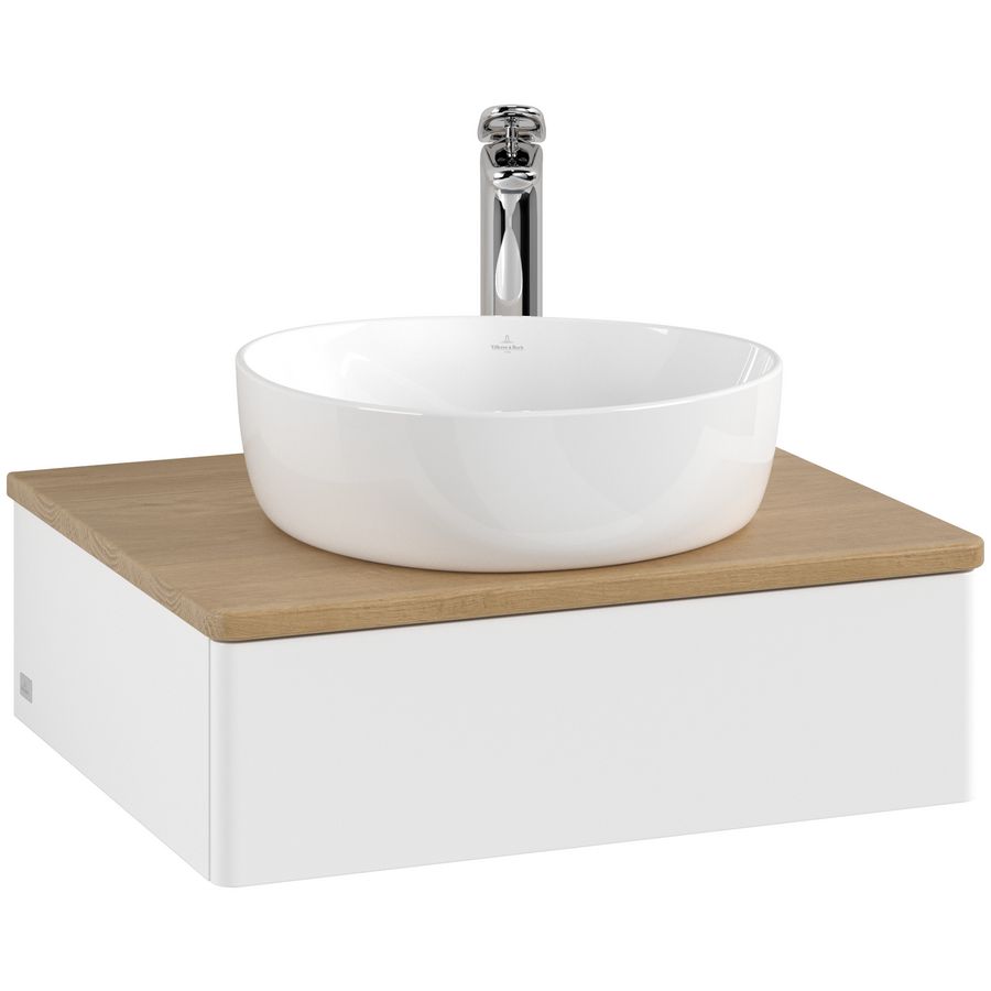 Wastafelonderkast Antao 600x190x500mm White Matt Lacquer K07051MT