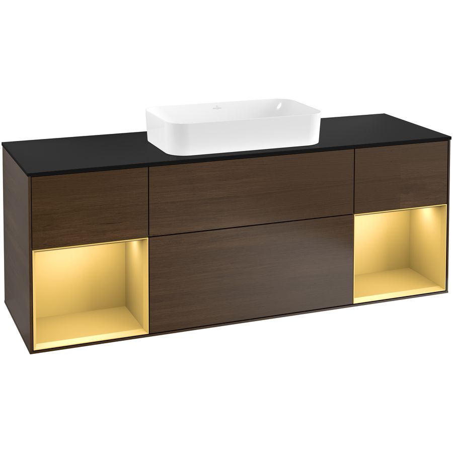 Wastafelonderkast Finion 1600x603x501mm W.Veneer F332HFGN