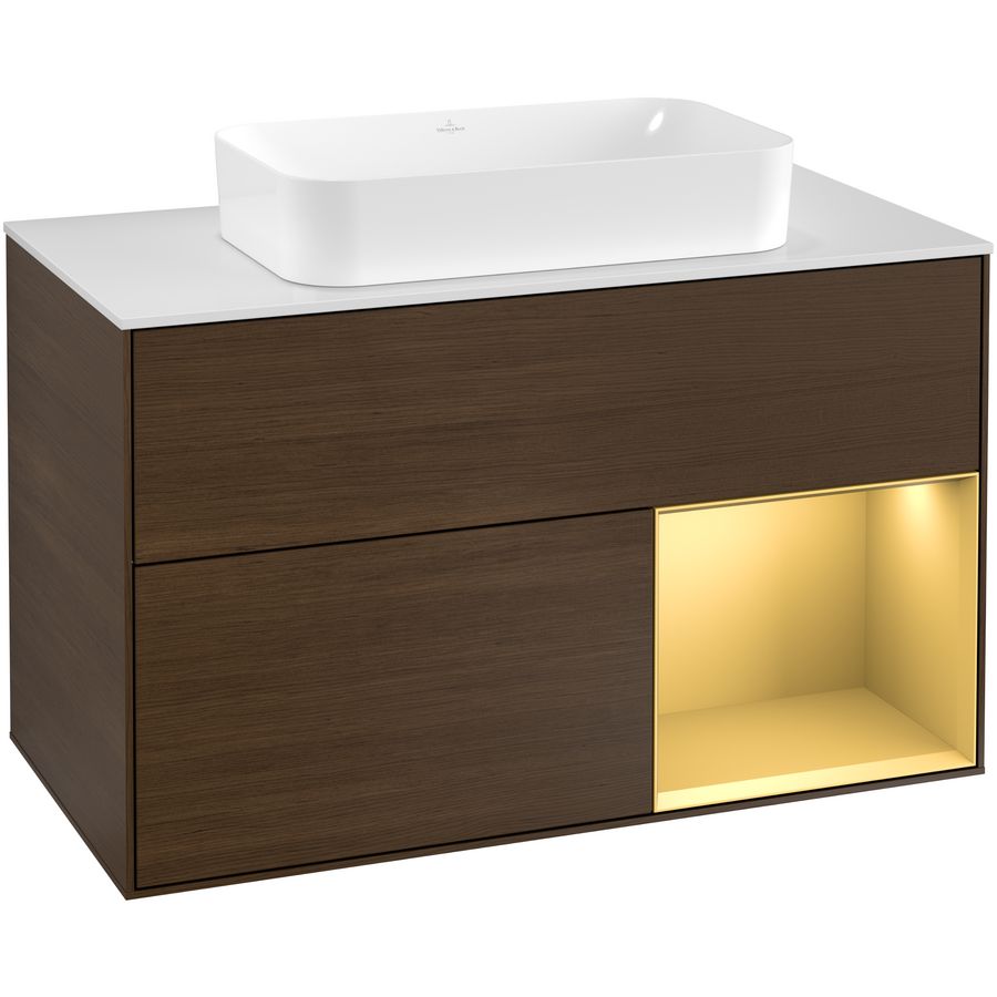 Wastafelonderkast Finion 1000x603x501mm W.Veneer G251HFGN