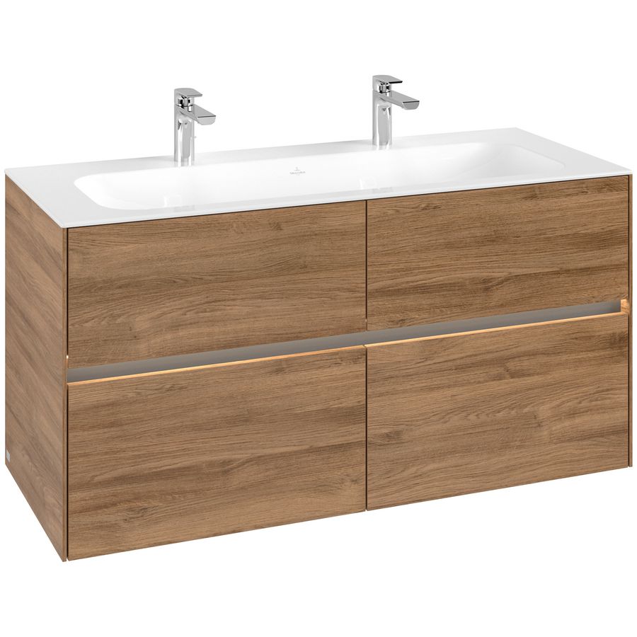 Wastafelondekast Collaro  1196x603x498mm Oak Kansas