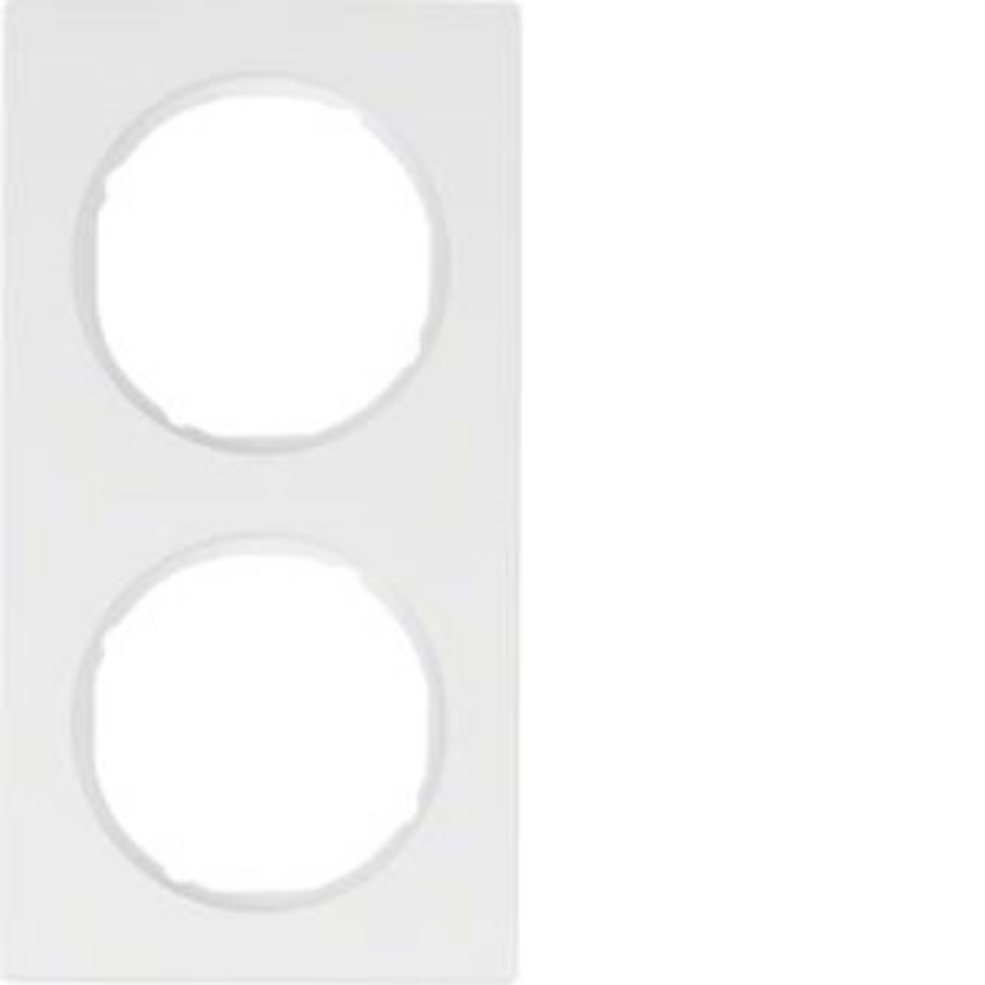 Afdekraam 2-v berker R.3 polar wit glans