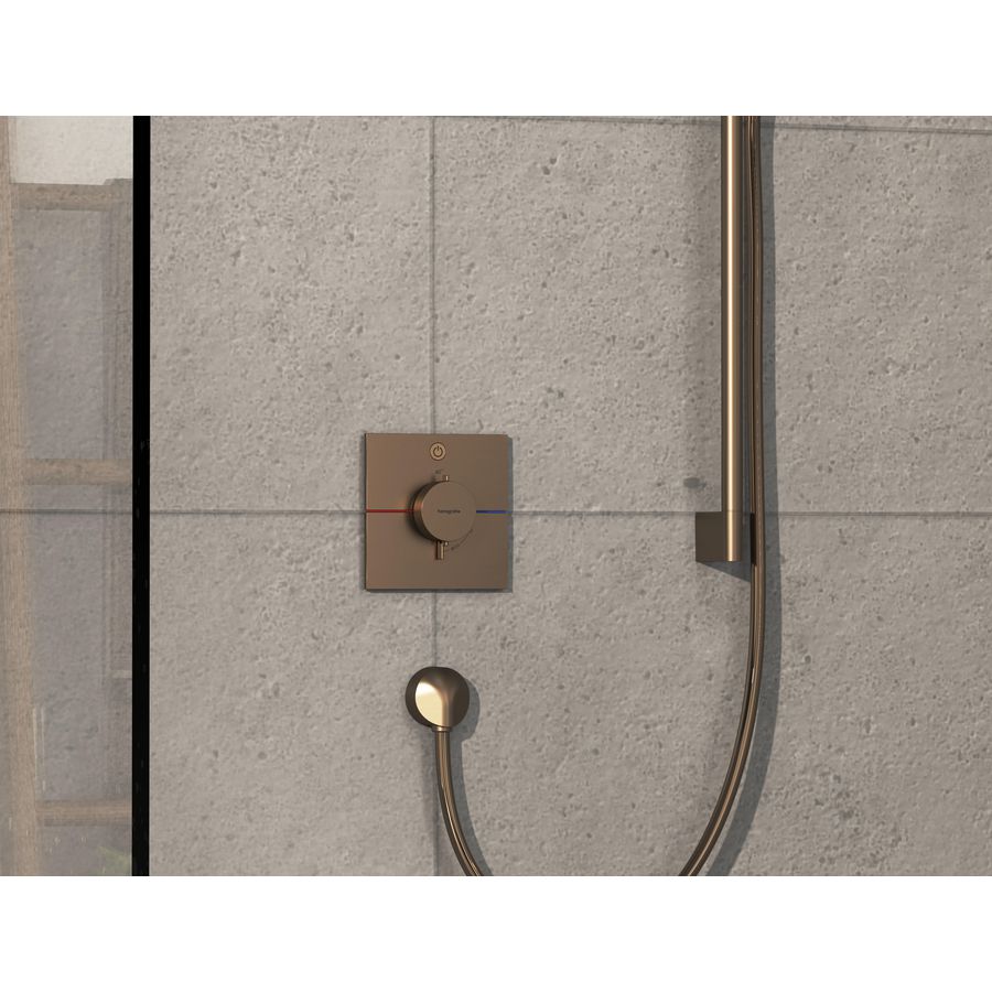 ShowerSelect Comfort E thermostaat afbouwdeel tbv inbouw voor 1 functie Brushed Bronze