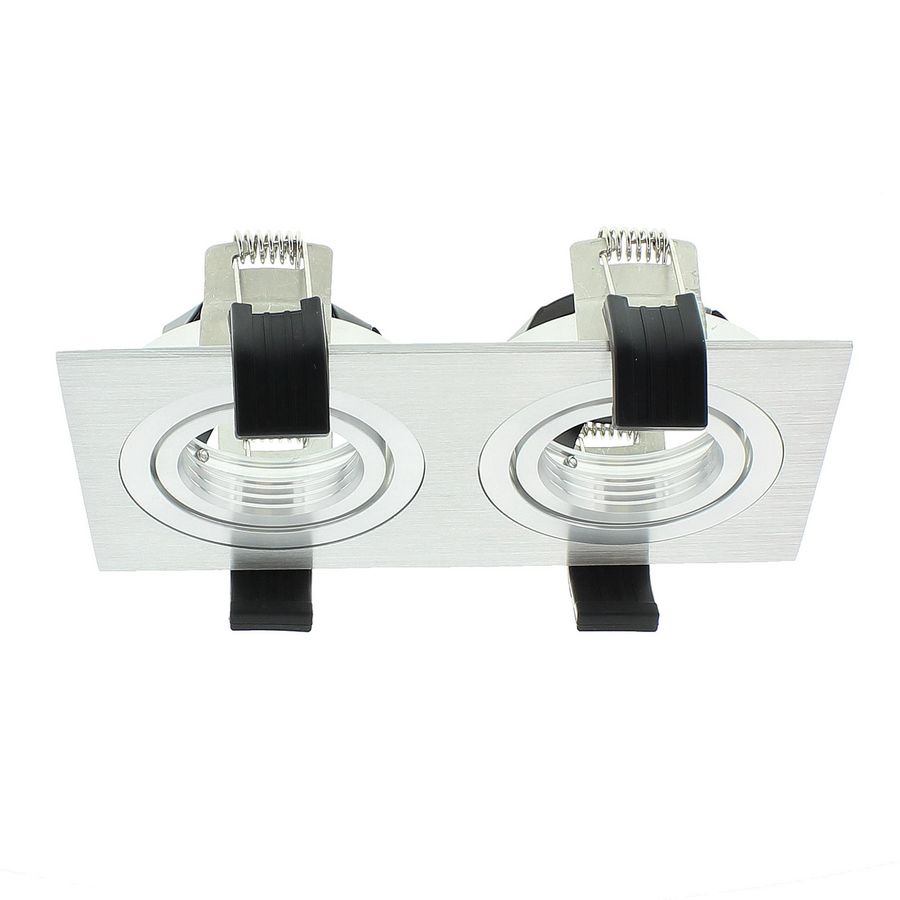 Dubbel rechthoek inbouw armatuur Bonnita lichtbronnen Wit