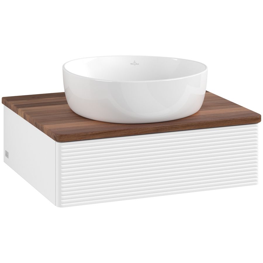 Wastafelonderkast Antao 600x190x500mm White Matt Lacquer K07112MT