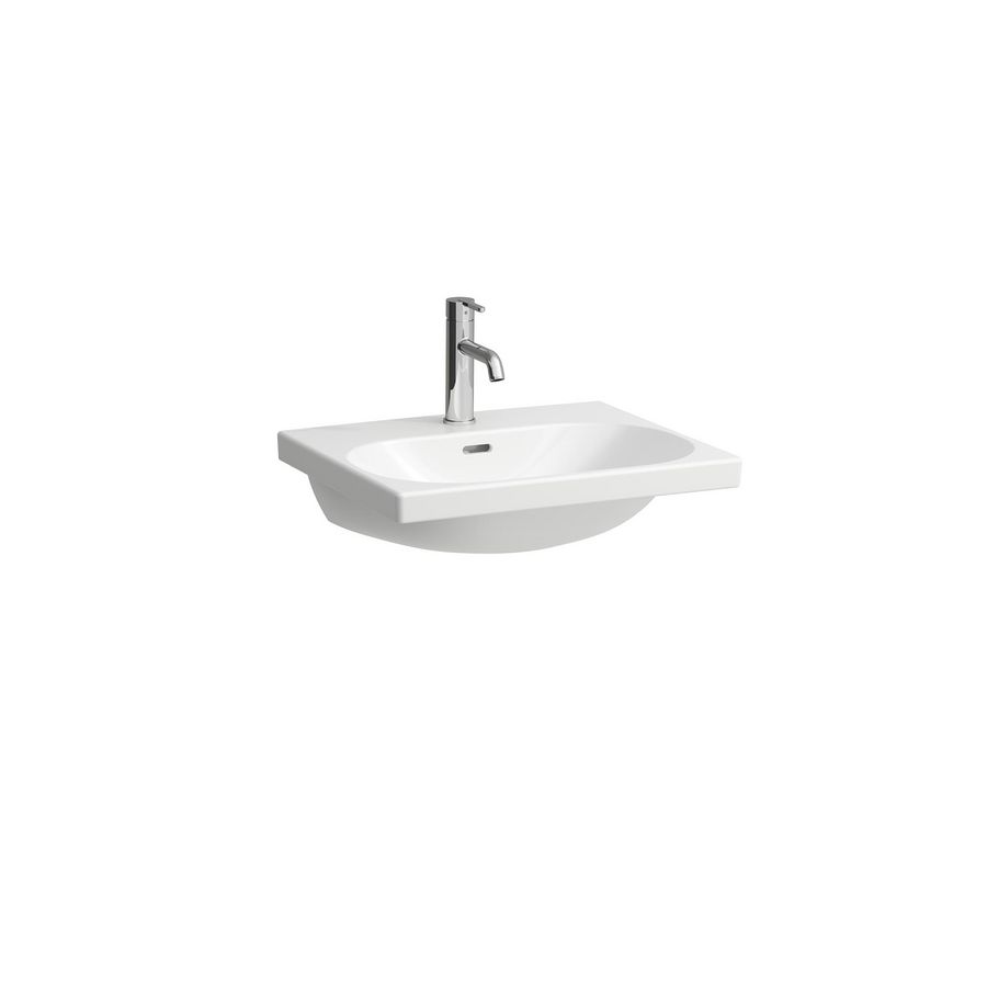 Wastafel LUA 55x46cm -kraangat -over voor H403522112 wit