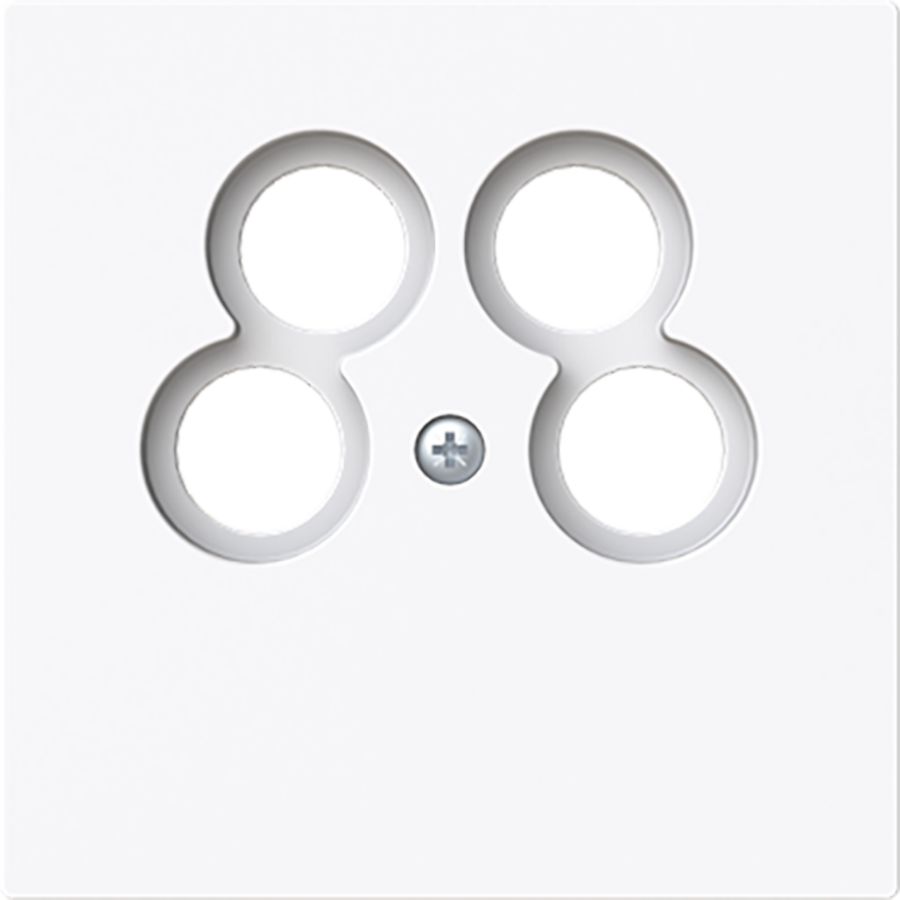 Centraalplaat 50 x 50 Ankaro antenne art-wit (1743/10-04-44G)