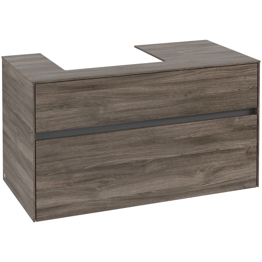 Wastafelonderkast Collaro 1000x548x500mm Stone Oak C01400RK