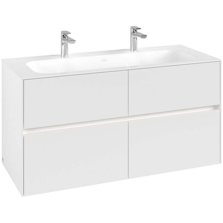 Wastafelondekast Collaro  1196x603x498mm White Matt