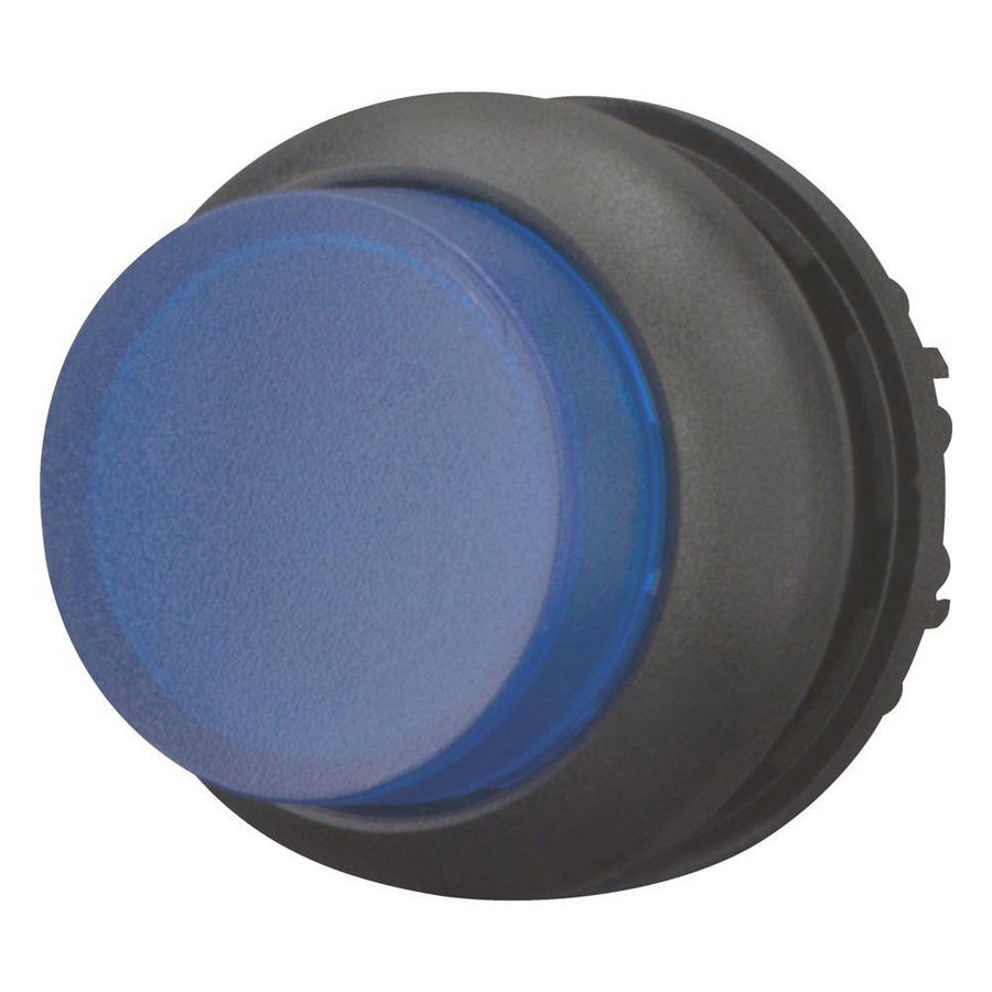 Signaaldrukknop hoog blauw terugverend