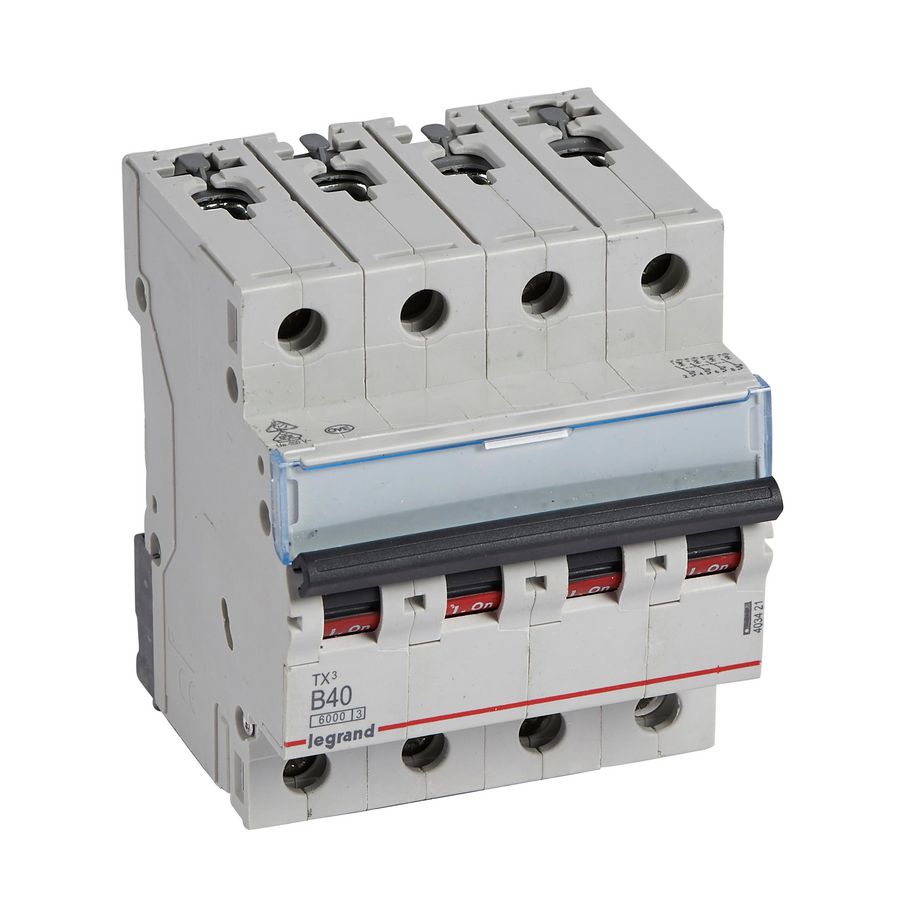 Installatieautomaat MCB TX3 4-polig B-karakteristiek 40A 6000A