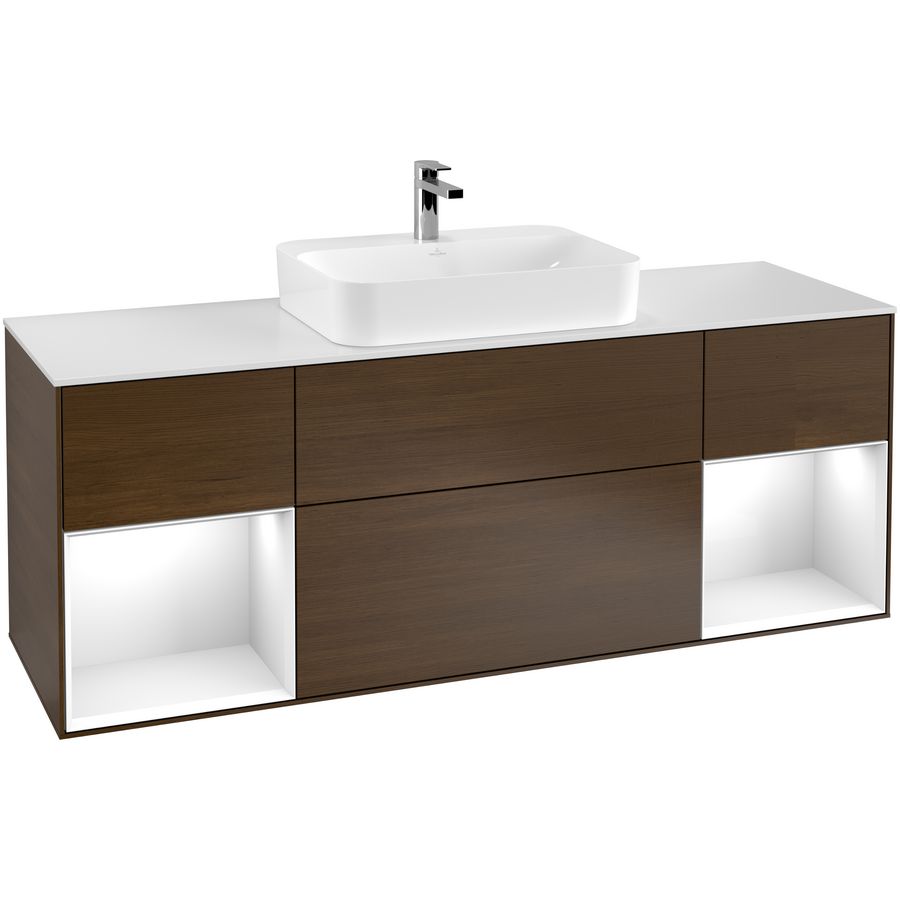 Wastafelonderkast Finion 1600x603x501mm W.Veneer F451GFGN