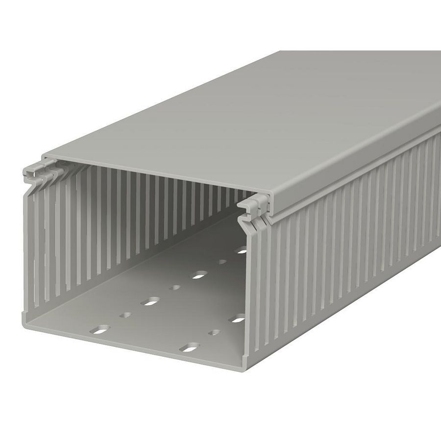 Lengte a 2m. Bedradingskoker 80x120 polyvinylch. steengrijs