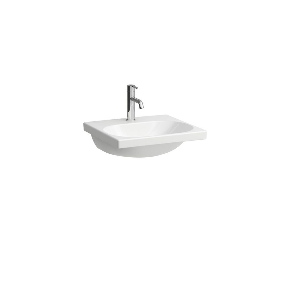 Wastafel LUA 50x46cm +kraangat -over voor H403512112 wit