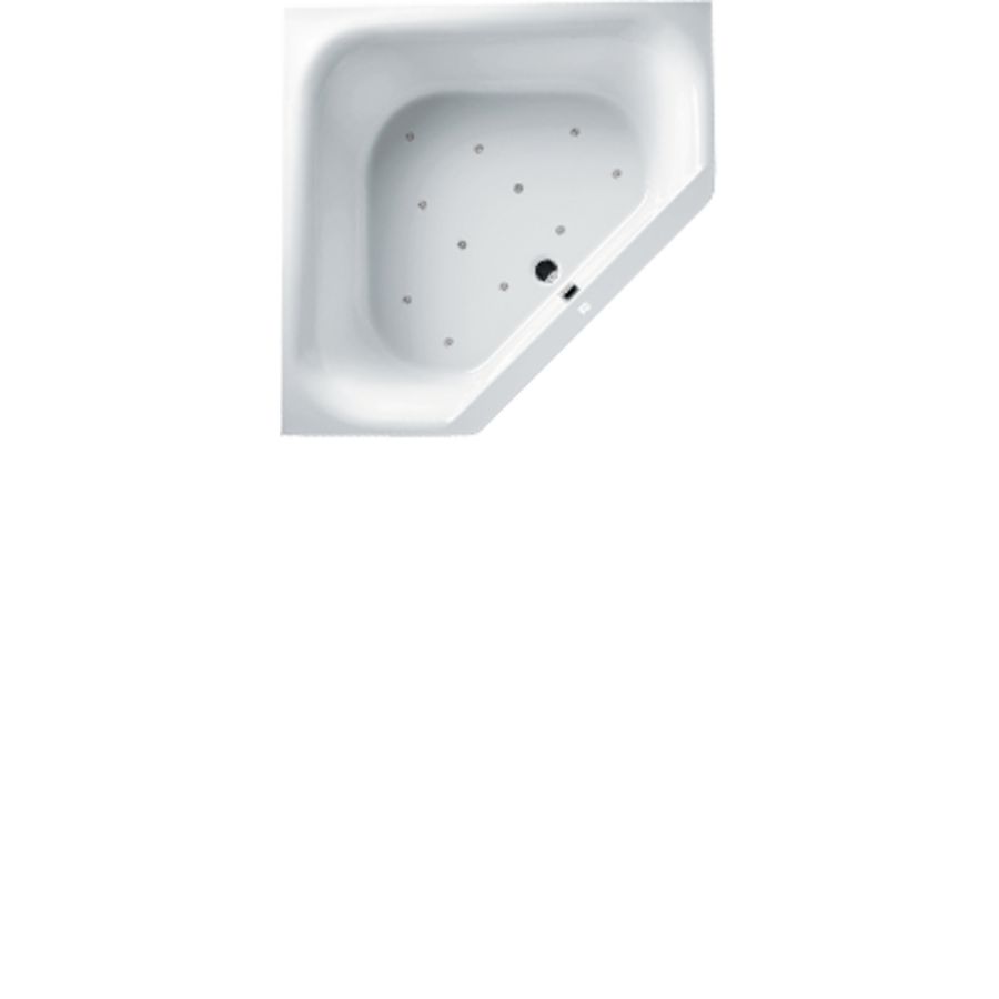 Whirlpool Austin Rihopool 145x145cm systeem AIR rechts hoogglans wit