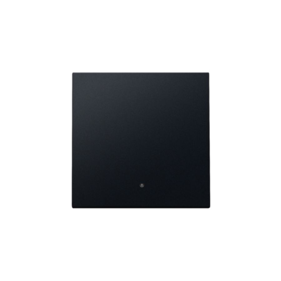 Afwerkingsset lens enkelvoudige elektr. Schakelaar black c.