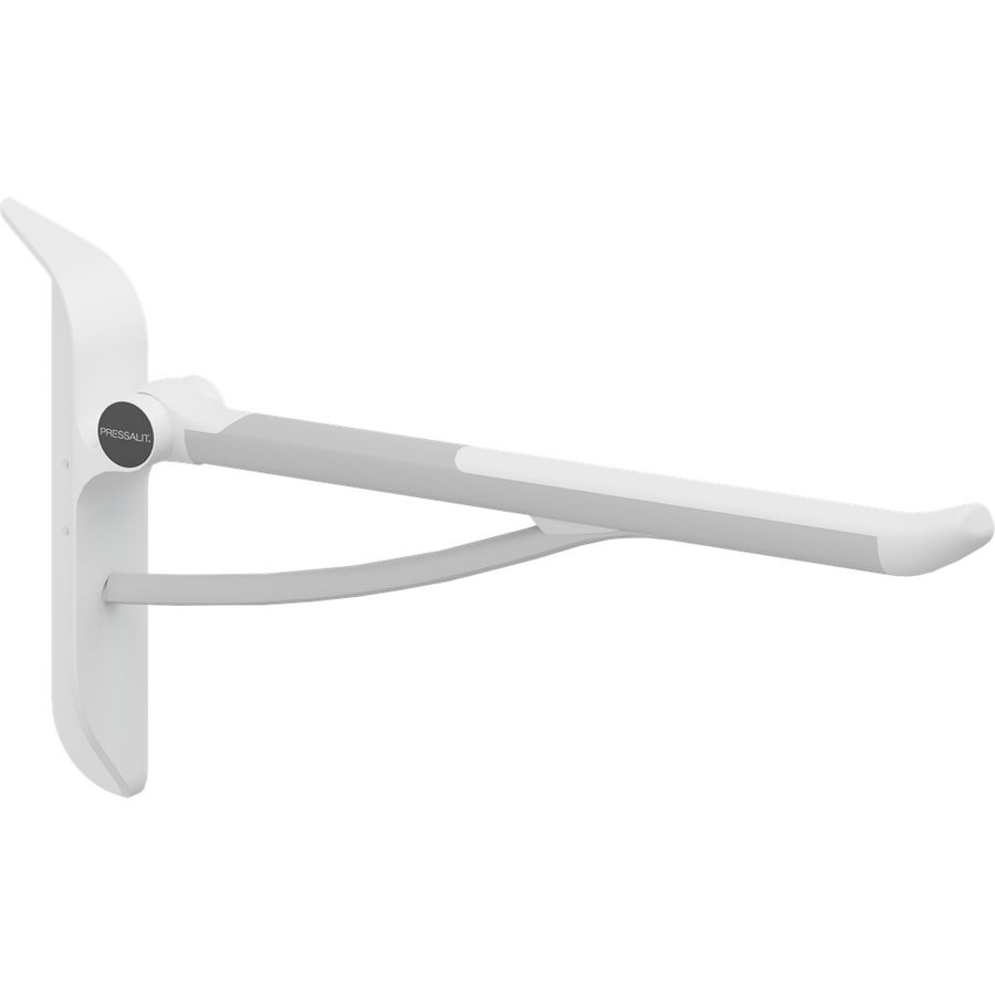 Toiletsteun verstelbaar links 700mm PLUS wit