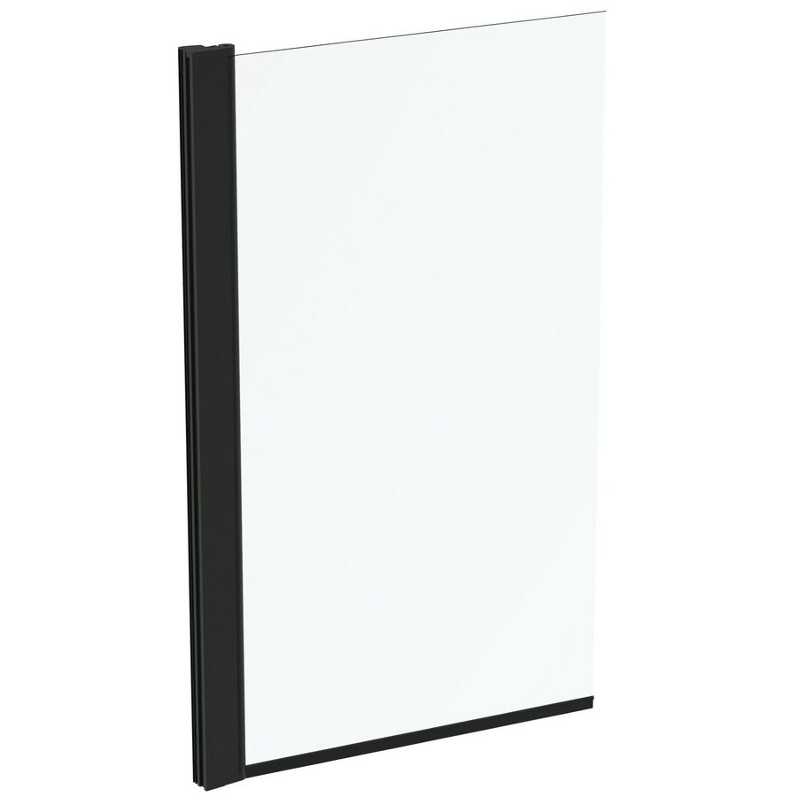 connect 2 badscherm 80cm rechte hoek silk black T9923V3