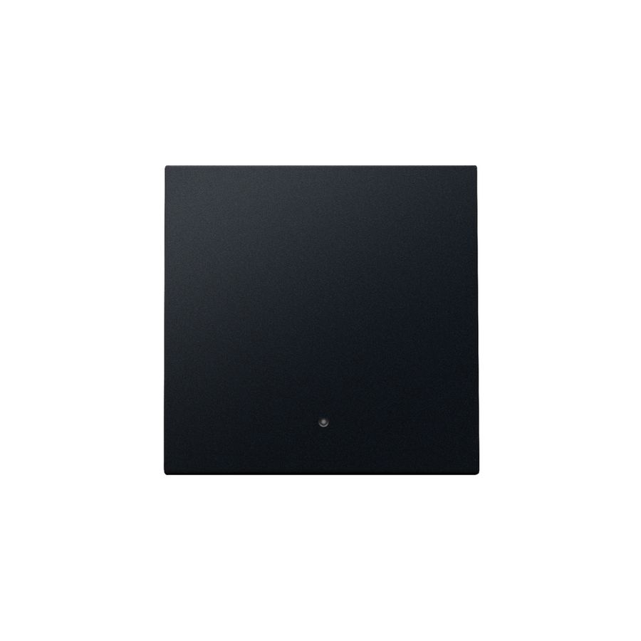 Afwerkingsset lens enkelvoudige elektr. Schakelaar black c.