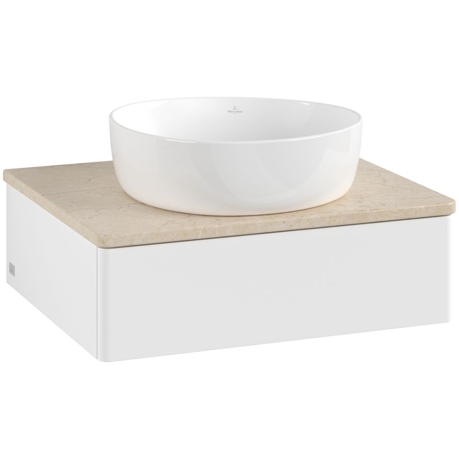 Wastafelonderkast Antao 600x190x500mm White Matt Lacquer L07013MT