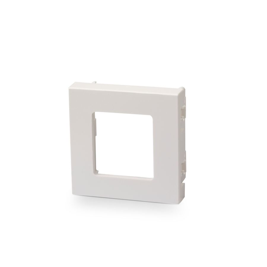 Inzetplaatje M45 tbv 1x Attema clip wit RAL9003